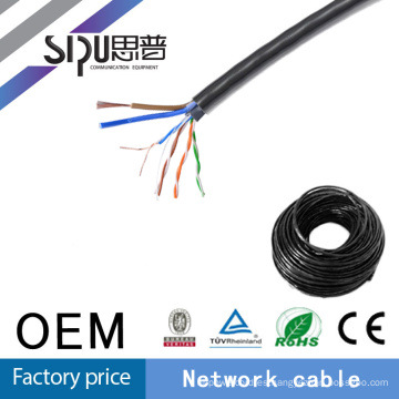 Precio de fábrica de SIPUO cat5e exterior impermeable mensajero cable ftp